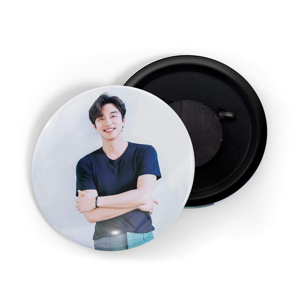 dhcrafts Fridge Magnet K-Drama Korean Actor Multicolour Gong Yoo D4 Glossy Finish Design Pack of 1